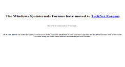 Desktop Screenshot of forum.sysinternals.com